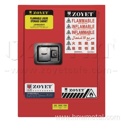 Combustible Chemicals Storage Cabinet Used in Laboratory